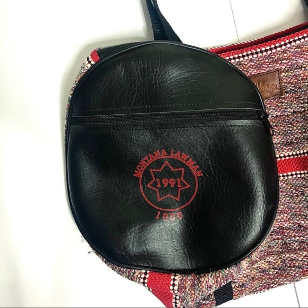 ❌SOLD❌Vintage Saddlebags Woven Duffel Bag - Picture 9 of 9